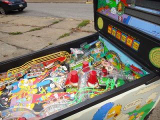  CLEARANCE 1990 DATA EAST THE SIMPSONS PINBALL MACHINE PITTSBURGH, PA