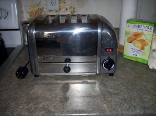 Great DUALIT Commercial Grade 4 Slice Toaster Model 4BR 11EA86 Chrome