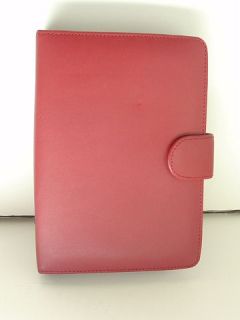 DOPP Red Leather Weekly Personal Planner Agenda Organizer NEW NWT