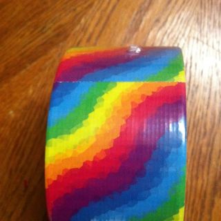 Colored Duct Tape Rainbow New Pattern Ducktape Duck Brand Hard to Find