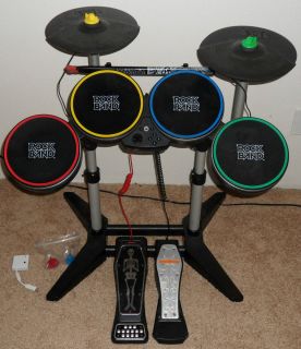 Wii Rockband 2 Drum Set With Extras