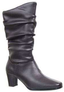 Easy Street Softie Boot Leather Womens Boots Dress Mid Heel Sz