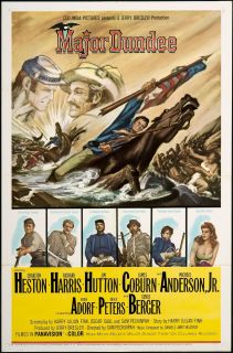 Major Dundee 1965 Original U s One Sheet Movie Poster