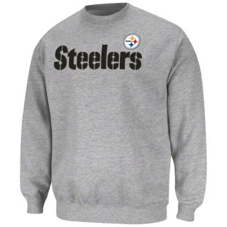 Pittsburgh Steelers Heathered Grey Start of The Season Crew Sweatshirt