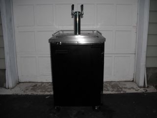 Kegerator Keg Beer Cooler Draft Beer Dispenser With Double Faucet
