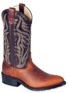 Double H Mens 3293 12 Western Boots Ochre Choc New 12D Made in USA