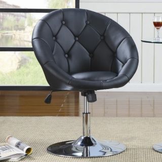 Wildon Home Hebron Swivel Chair in Black 102580