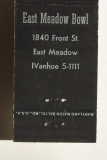 1950s Matchbook East Meadow Bowl East Meadow NY Nassau