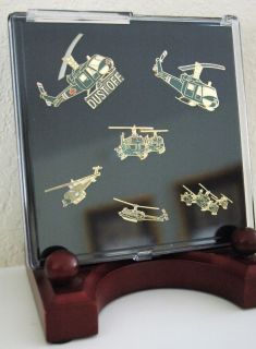 US Army UH 1 Huey Helicopter DUSTOFF Deluxe Pin Set