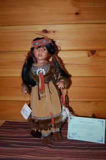 Duck House Heirloom Dolls American Indian Porcelain Girl