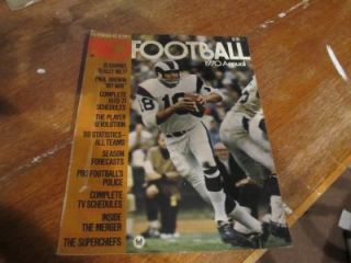 College & Pro Football NFL Preview books 1960s 1970s Stats