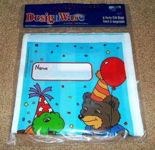 New FRANKLIN Birthday PARTY SUPPLIES Loot GIFT Treat BAGS Plastic 8