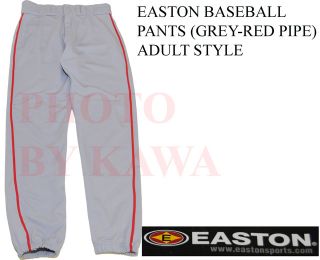 New Easton Baseball Pro Pants Piping Grey Adult Small