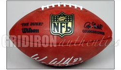 Wes Welker Patriots Autographed Official NFL Leather Game Football w
