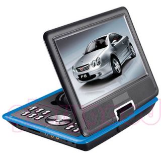 Portable DVD Player Game USB Avi SD Swivel Flip MP3 Jepg