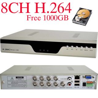 Standalone H.264 8CH DVR Surveillance Security CCTV DVR Record