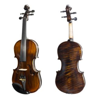 Mendini MV650 Size 4 4 3 4 or 1 2 Ebony 1pc Back Flamed Violin Tuner 2