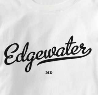 Edgewater Maryland MD Metro White Hometown s T Shirt XL