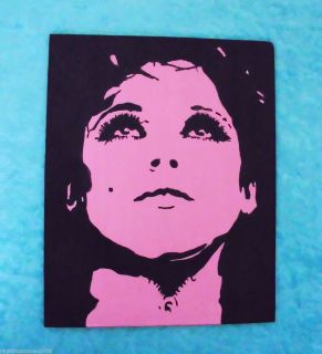 Original PAINTING of EDIE SEDGWICK Andy Warhol IT GIRL ~ Signed by