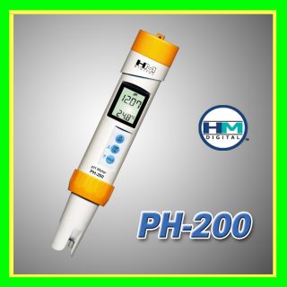 HM Digital Ph 200 Waterproof Ph Temp Water Quality Meter Tester New