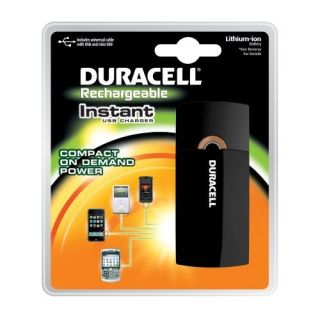 Duracell Instant USB Charger with Lithium ion battery / includes