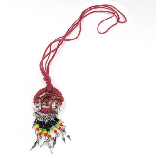 Twilight Handmade Real Leather Bead Dreamcatcher Necklace Native