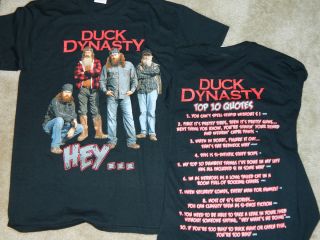 Duck Dynasty T Shirt Commander SI Robertson Family Hey Quotes TV