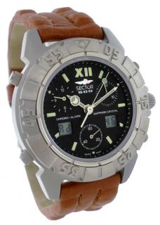 Mens Sector 500 Series Chrono Brown SS Watch 2651951135
