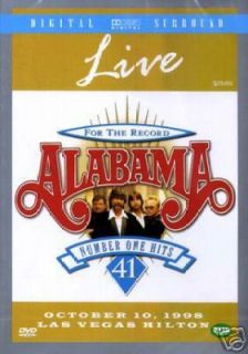 Alabama Number One Hits Live DVD Country Music No 1 New