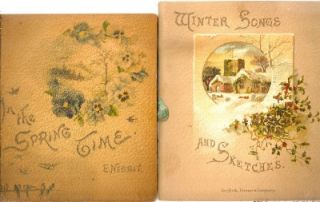RARE 1880s E Nesbit Poetry Winter Times Spring Time Illustrated