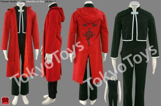 Fullmetal Alchemist Edward Elric Cloak Quality Cosplay Costume UK