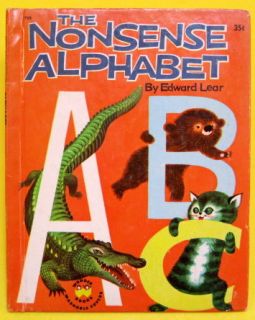 THE NONSENSE ALPHABET Edward Lear WONDER Art Seiden 1959 Book