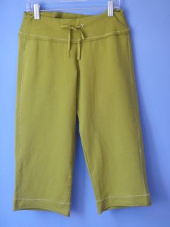  Matilda Jane Celery Green Yoga Capri Pants 10 New