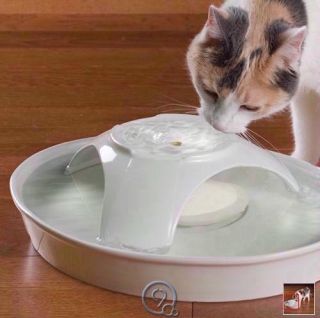  Ceramic Pet Dog Cat Water Bowl Drinking Fountain 72 oz Capacity