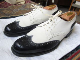 1940s Black & White Spectator Shoes by Edwardson