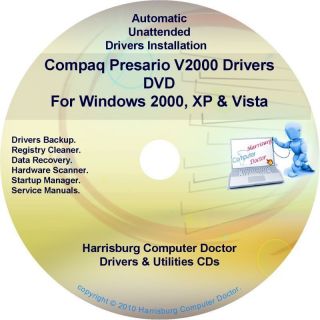 Compaq Presario V2000 Drivers Restore HP Disc CD DVD