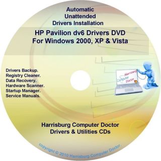 HP Pavilion dv6 Driver Recovery Disc CD DVD