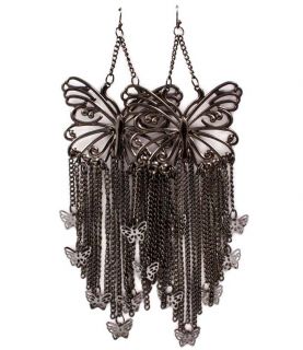  Wives Evelyn Inspired Butterfly Tassle Earrings 5 inch Version