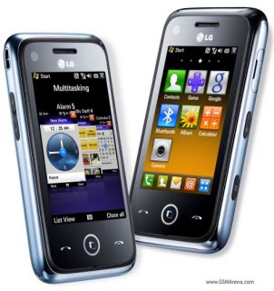 New LG GM730 Eigen 3G GPS WiFi FM 5MP Black Windows Mobile 6 1