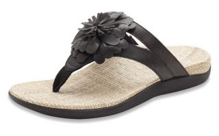 Orthaheel Talia Womens Floral Accent Sandals Black 2012