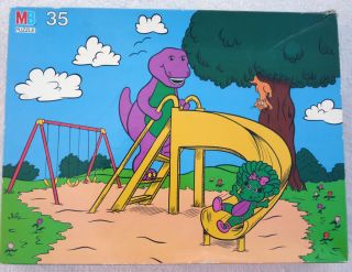  Barney Floor Puzzle Ages 4 to 6 Preschool 35 Pieces 1993