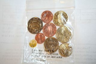 IRELAND 2010 UNCIRCULATED COIN SET 8 COINS 3 88 EUROS FACE ORIGINAL