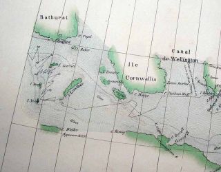 1827 Vandermaelen 4 Charts NW Passage Parrys Voyages