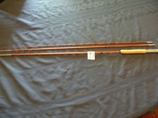 Vintage South Bend Bamboo Fly Fishing Rod 55E 9 3 Piece