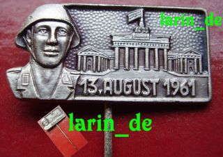 East german Berlin Border guard troops army badge 1961 Building of the