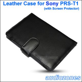  Case Cover Book Style for Sony PRS T1 Reader Wi Fi eReader Film