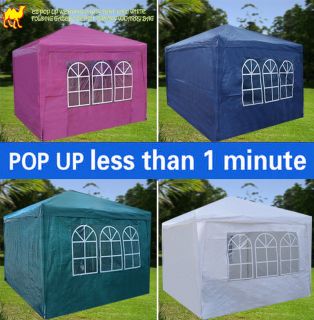 EZ Pop Up Wedding Party Tent 10x10 Folding Gazebo Beach Canopy w