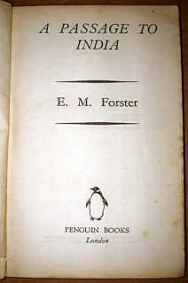 1936 E M Forster Passage to India 1st Paperback 1st Ed