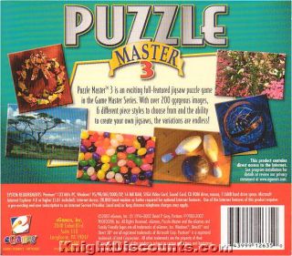 eGames Puzzle Master 3 III Over 200 Puzzles PC Game New