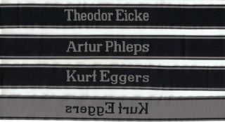  Woven Cuff Titles Theodor Eicke Artur Phleps Kurt Eggers Repro